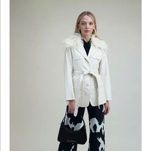 House Of Sunny White Waiter Blazer Coat